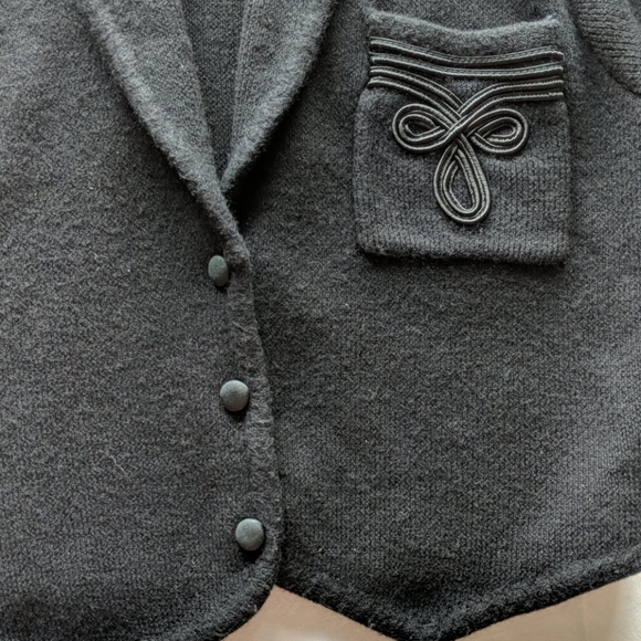 Vintage Embellished Wool Cropped Jacket - Picture 2 of 12